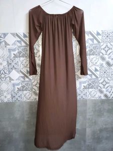 Elegant Cold Shoulder Maxi Dress