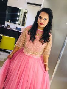 Stunning Pink Sequin Lehenga Choli