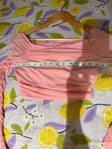 Cute Pink Mesh Top