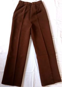 Brown Wide Leg Korean Jeans