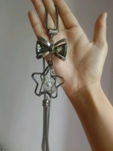Chic Bow and Star Pendant Necklace