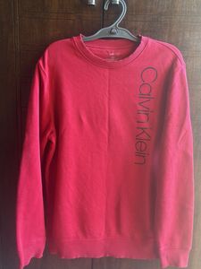 Calvin Klein Red Crew Neck Top