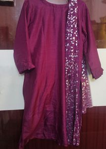 Cotton kurta Dupatta Hand Embroidered