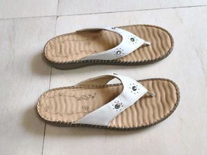 Scholl Women Beige White Printed Flats