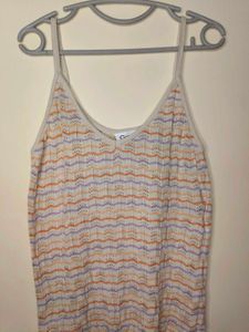Striped Knit Cami Tank Top