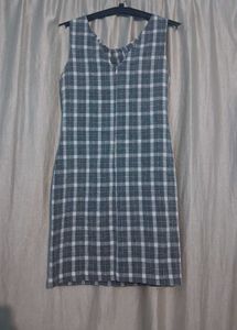 Charming Plaid Sleeveless Dress