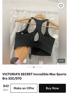 victoria secret Black Sports Bra