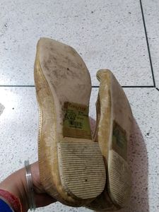 Gold Embroidered Indian Wedding Shoes
