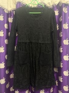 Elegant Black Lace Dress