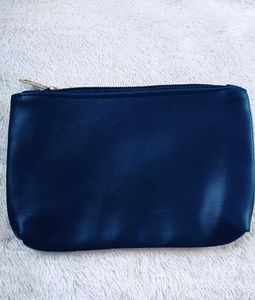 Multi-Utility Leather Pouch - Blue