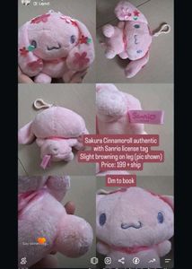sakura Cinnamoroll authentic sanrio plushie