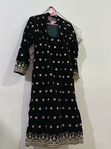 Elegant Green Velvet Kurta