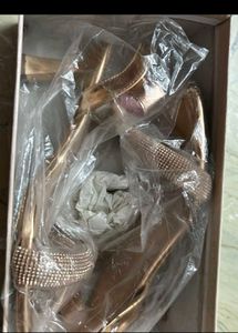 Sparkly Rose Gold Heels
