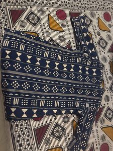 Men's Blue Geometric Print Shirt