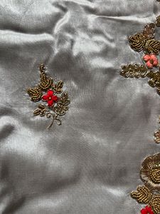 Embroidered Silk Saree