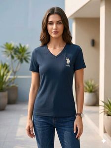 Blue V-Neck T-Shirt