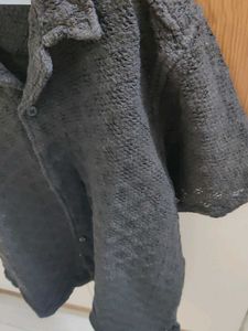 Cozy Textured Black shirt