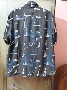 Abstract Print Short Sleeve Shirt