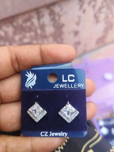 Ad Diamond Earrings Studs For Women Nd Girls