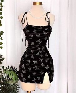 Butterfly Print Mini Dress