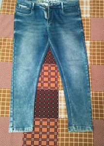 Men's Blue Washed Jeans