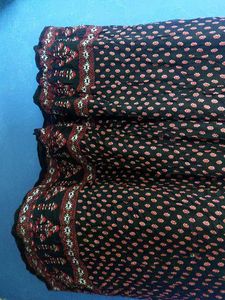 Boho Print Midi Skirt