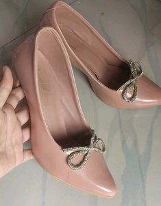 3.5inch  Pink Bow Heels