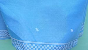 Elegant Light Blue Saree 🩵🪩