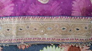 Stunning Pink &amp; Gold Embroidered Lehenga Choli