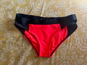 Bright Orange & Black Bikini bottoms