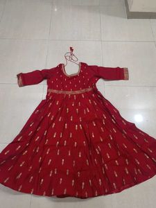 Elegant Red Ethnic Gown