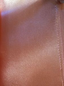 Peach Satin Fabric Or Saree-  New