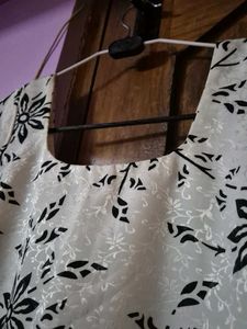 Black And Cream Kurta
