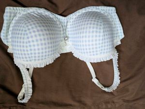 Chic Gingham Padded Bra