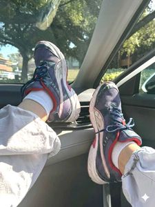 Puma Grey & Red Sneakers