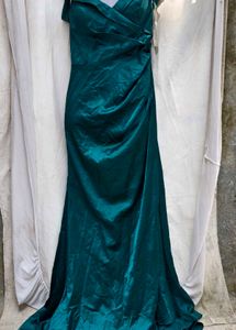 I. Elegant Teal Green Formal Evening Gown