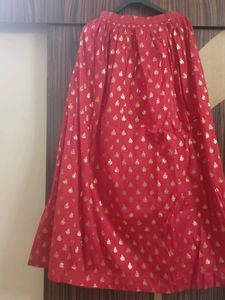 Embroidered Dark Pink Long Blouse with