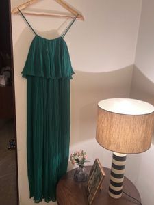 Green Crinkled Jumpsuit