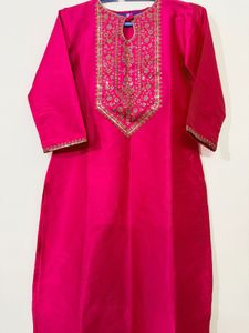 Libas hot pink kurti