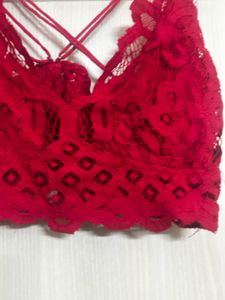 Red Lace Bralette