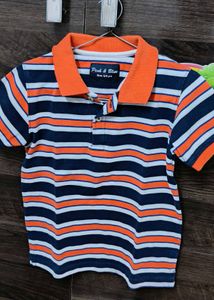 Striped Polo T-Shirt