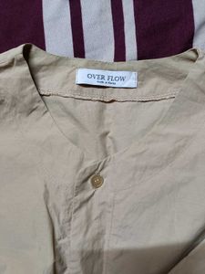 Women's Beige Shirt Dress