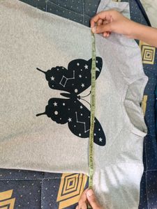 Grey Butterfly Graphic T-Shirt &amp; pajama