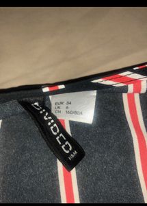 Stripe Detail Crop Top