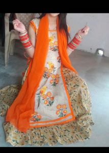 🔥SALE🔥Elegant Floral Print Kurta Set