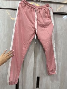 Pink Side Stripe Joggers