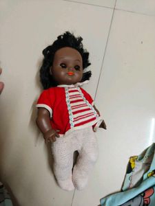 Vintage Doll with Red and White Outfit