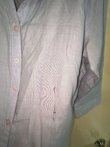 Cinched waist Button-Down Shirt - westside