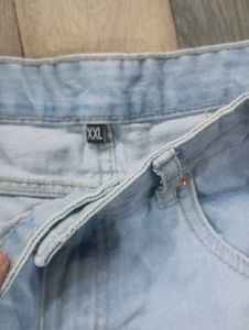 Light Wash Cargo Jeans