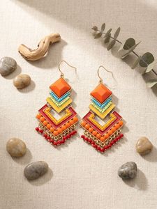 Bohemian Layered Drop Earrings